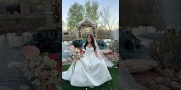 The bride 🤍 💐 #16kids #notenoughnelsons #nenfam #wedding #weddingdress #bigday