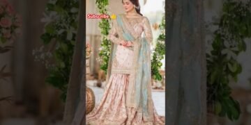 Party wear pakistani garara suit ♥️♥️#youtubeshorts #garara #love 💞#dress #wedding 😍
