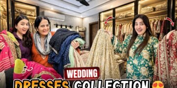 MY LUXURY WEDDING DRESSES COLLECTION 👗😍 | Areeb Ny Apny Dost Ko Bht Roast Kea😂|Hira Sy Safai Kerwai🤣