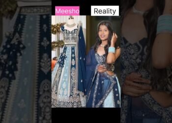 Meesho wedding season Lehenga with Reality#meesho#lehnga#womensclothing#dress#meeshohaul