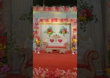 Most Beautiful Wedding Stage Design! 😍✨ #shorts #viral #weddingdecoration #youtubegrowth