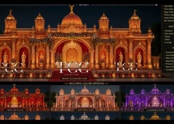 Rajwada fiber wedding stage /Asli Mahal Jaisa Fiber Stage Design | The Crafty Creations