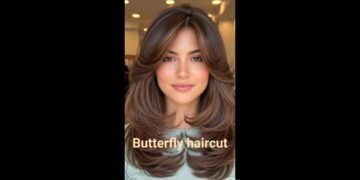 Stylish Butterfly Hairstyle / Haircut#hairstyle #haircut #trending #viral #hair #haiestyles#party