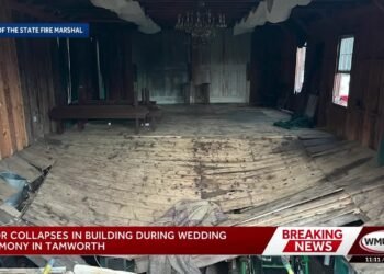 Images show floor collapse at Latest Hampshire wedding venue