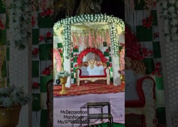 Recent Design Wedding Stage Decoration #decoration #stage #wedding #haldi #mehndi #eventdecor #jaymala