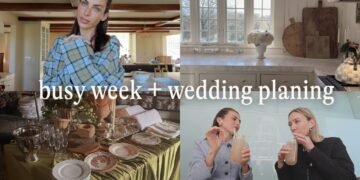 per week of life + wedding planning 🤍