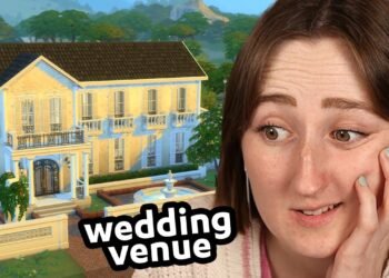 i got married irl… so i built a marriage venue within the sims