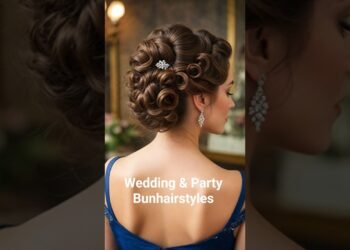 Wedding & Party Bunhairstyles#viral #trending #wedding #hairstyle #shorts #short #shortvideo