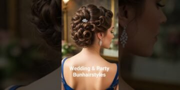 Wedding & Party Bunhairstyles#viral #trending #wedding #hairstyle #shorts #short #shortvideo