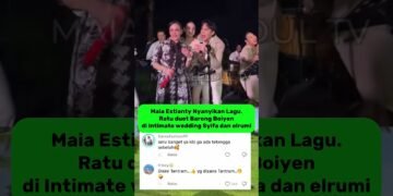 Maia Nyanyikan Lagu Ratu di Intimate wedding Syifa dan El rumi