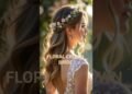 Floral Crown Bride#hairstyle #trending #viral #hair #haircut #shortvideo #shortfeed #wedding #party