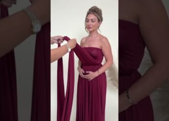 Find out how to style our Bardot wrap multiway dress🤩#wedding #multiwaydress #styling #infinitydress #shorts