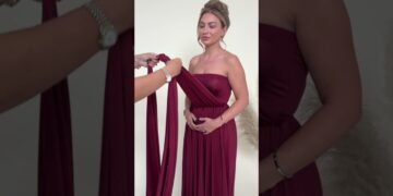 Find out how to style our Bardot wrap multiway dress🤩#wedding #multiwaydress #styling #infinitydress #shorts