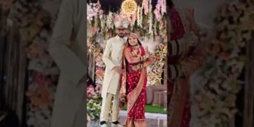 Royal Wedding Stage Design | Premium Reception Decor 🤍 #shorts