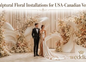 Sculptural Floral Installations Transforming USA & Canadian Wedding Venues in 2026!