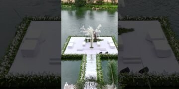 Elegance at Every Corner ✨ | Dream Weddings at Aura, AREA83 #auraweddings #outdoorweddingvenue