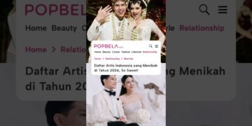Dari intimate wedding sampai resepsi mewah 👰✨ Ini daftar artis Indonesia yang menikah di 2026.