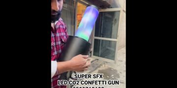 SUPER SFX LED CO2 CONFETTI GUN #sfx #tiwarisalesstageeffects #wedding #party #youtube