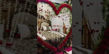 Heart Design Wedding Room Decoration |Bridal Room Decor |#heartdesigns #wedding #room #decoration