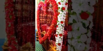 Heart Design bedroom decor for wedding |Bridal Room Decor |#heartdesigns #wedding #room #decoration