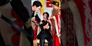 Chinese Wedding Bride Entry 😍🔥 Emotional Moments & Stunning Dress #wedding #shorts