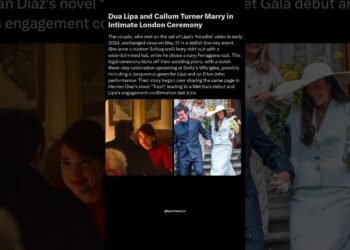 💍 Dua Lipa Secret Wedding? Fans Shocked by Intimate London Ceremony! 😱 #DuaLipa #CallumTurner #yt