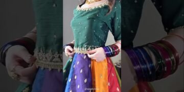 Hey girls❤Easy methods to dress for mehndi😍✨ #mehndi #dress #wedding #shorts #unfrezzmyaccount