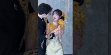 Beautiful Traditional Chinese Wedding Dress ✨ Stunning Bridal Entrance #wedding #love  #Shorts