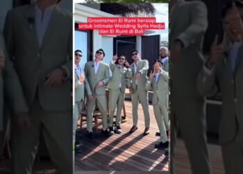 Groomsmen El Rumi untuk Intimate Wedding El Rumi dan Syifa Hadju di Bali