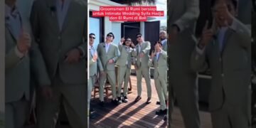 Groomsmen El Rumi untuk Intimate Wedding El Rumi dan Syifa Hadju di Bali
