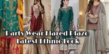 Party Wear Designer Flared Plazo Designs Ideas ✨️👗l Recent Dress Design 2026 | Wedding Dress  Designs l