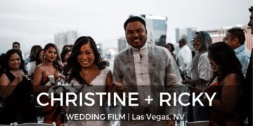 Intimate wedding ceremony on a rooftop in Las Vegas, NV | Wedding Feature Film