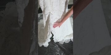 Order 616 Video 3 Lace Wedding Dress With Split