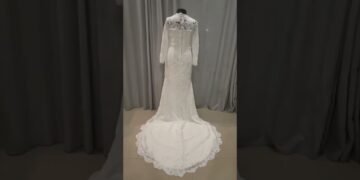 Order 616 Video 6 Lace Wedding Dress With Split