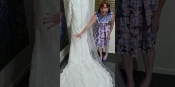 Order 616 Video 5 Lace Wedding Dress With Split