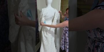 Order 616 Video 1.2 Lace Wedding Dress With Split