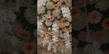 latest UK style stage design#wedding #decoration #weddingdress @prasen decor studio