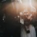 Couple exchanging vows at an intimate vow renewal ceremony