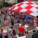 Croatia fans marching through Philadelphia crash wedding party