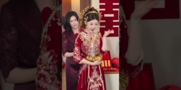Stunning Chinese Wedding Dress 😍 Recent Style Qipao Took Everyone by Surprise! #wedding #shorts