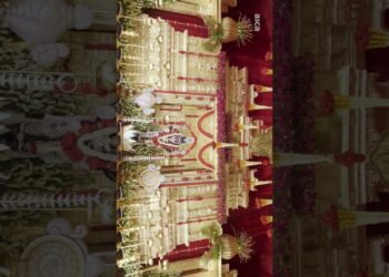 Royal Maharaja Mandapam Wedding Decor | Luxury Wedding Stage Design | AICA Events Vijayawada