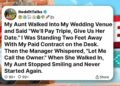 My Aunt Walked Into My Wedding Venue and Said "We'll Pay Triple..