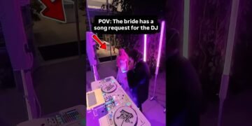 That is the way you request a song from the marriage DJ
