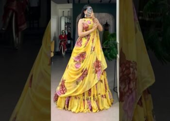 🥁💖Haldi, Mehndi, Ring Ceremony Wedding & Party💝 l Unique Lehenga Outfit #trending #shorts #wedding