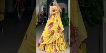 🥁💖Haldi, Mehndi, Ring Ceremony Wedding & Party💝 l Unique Lehenga Outfit #trending #shorts #wedding