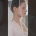 Model Gabbriette Tries on Her Wedding Dress for the First Time