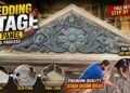 Clay से बना Premium Wedding Stage Top Panel | Handcrafted Floral Relief Design Making | Vishal Arts