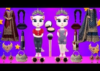 Single billi ka comedy video friend ki shadi 🐱 Two Sisters Wedding Dress Up & Makeup